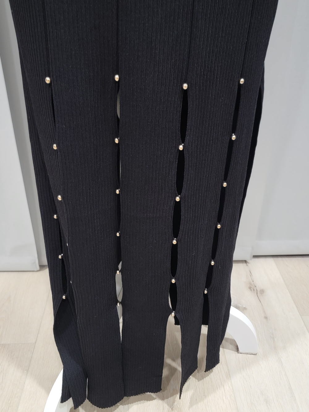 Joseph Ribkoff Black Sleeveless Maxi Dress with Keyhole Accents - Picture 4 of 12